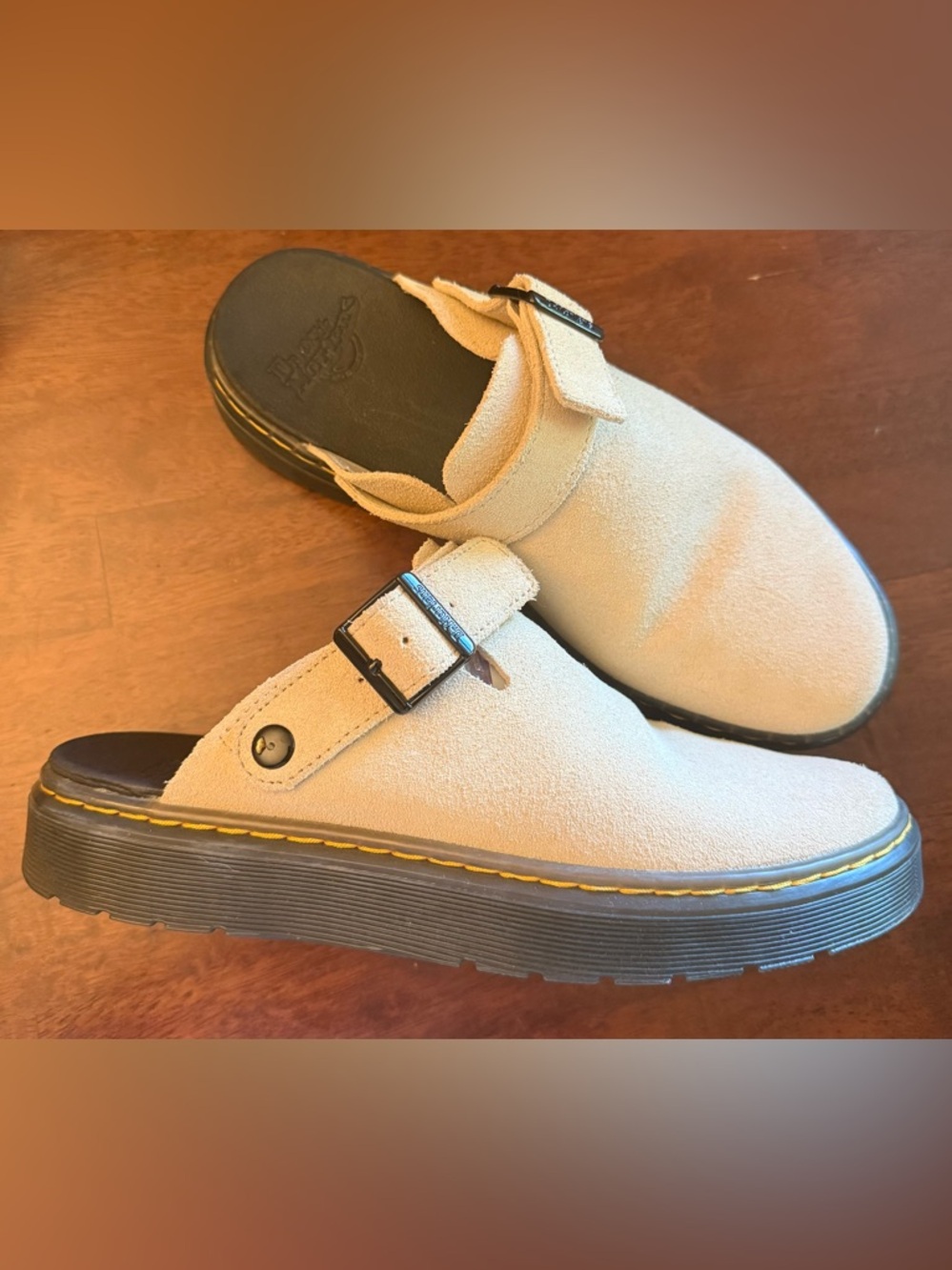 DR MARTENS unisex Carlson Slingback Mule - Savannah Tan Sz 8 M / 9 W ✨